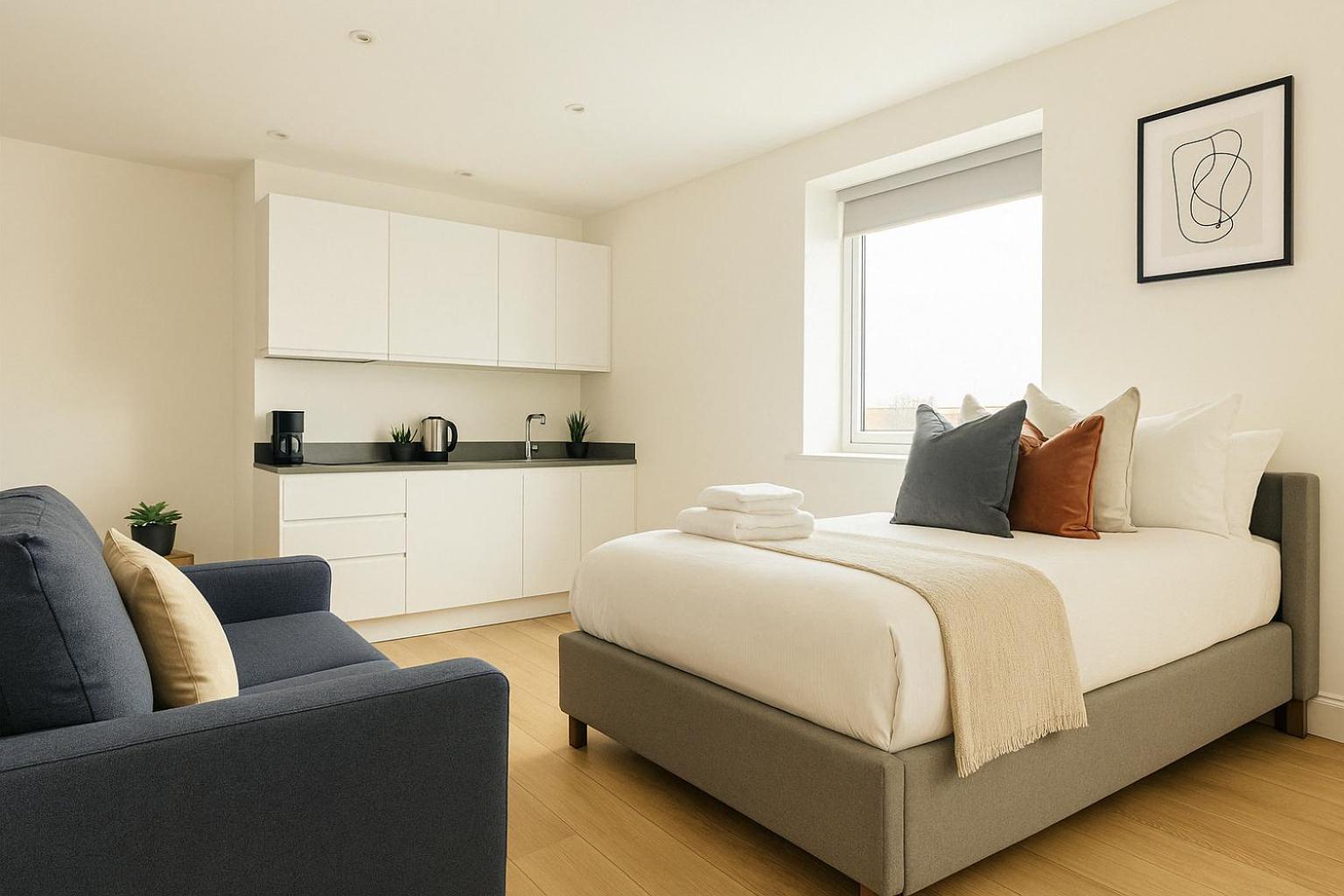 Bright Studio Flat - Walk To River Thames & Kingston Town Surbiton Luaran gambar